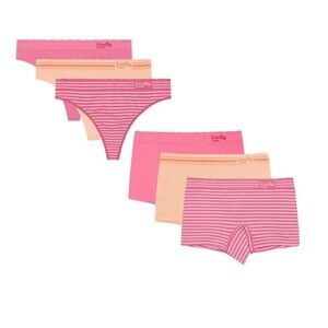 kindly Yours Women's Sustainable Seamless Thong 3 Pack & Boyshorts 3 Pack 3XL
